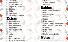 Beach Checklist