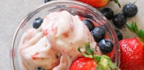 Strawberry Blueberry Banana Yonanas Frozen Dessert