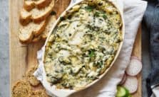 vegan spinach artichoke dip