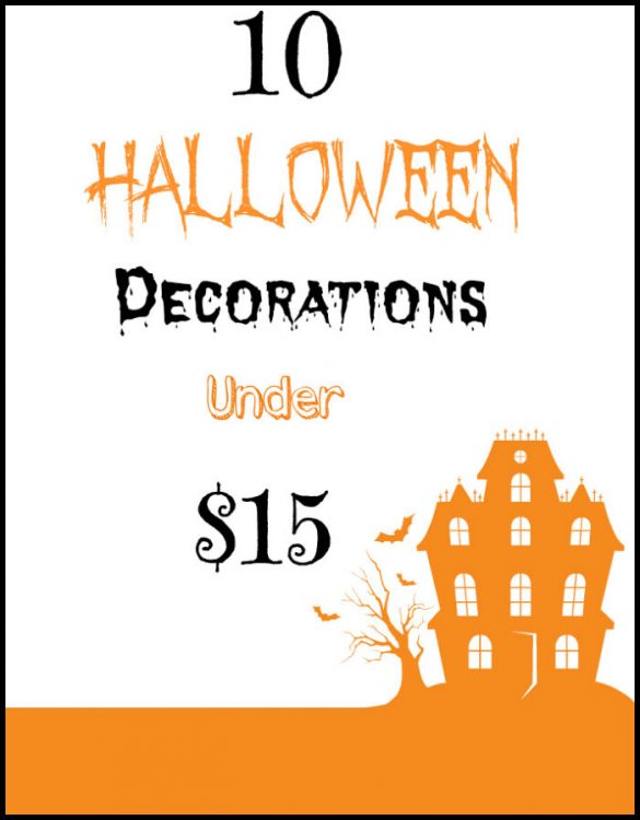 10 Halloween decorations under 15