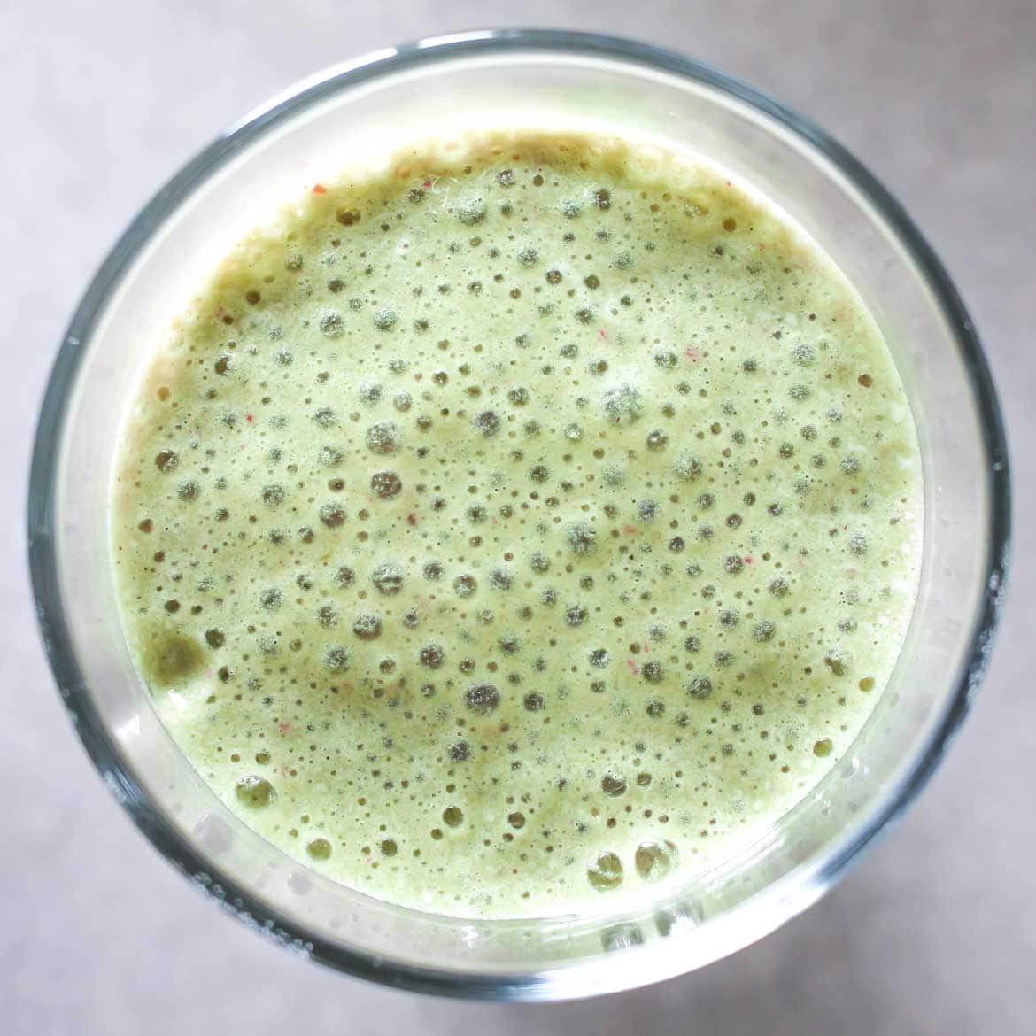 Strawberry Matcha Smoothie with Banana and Coconut Milk (Vegan and Diary Free)