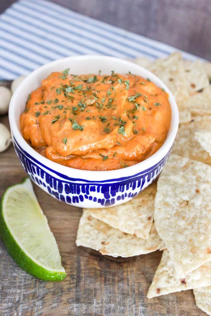 Velveeta Queso Crockpot Dip with ground beef