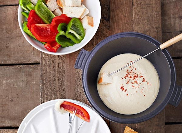 vegan northern bean fondue