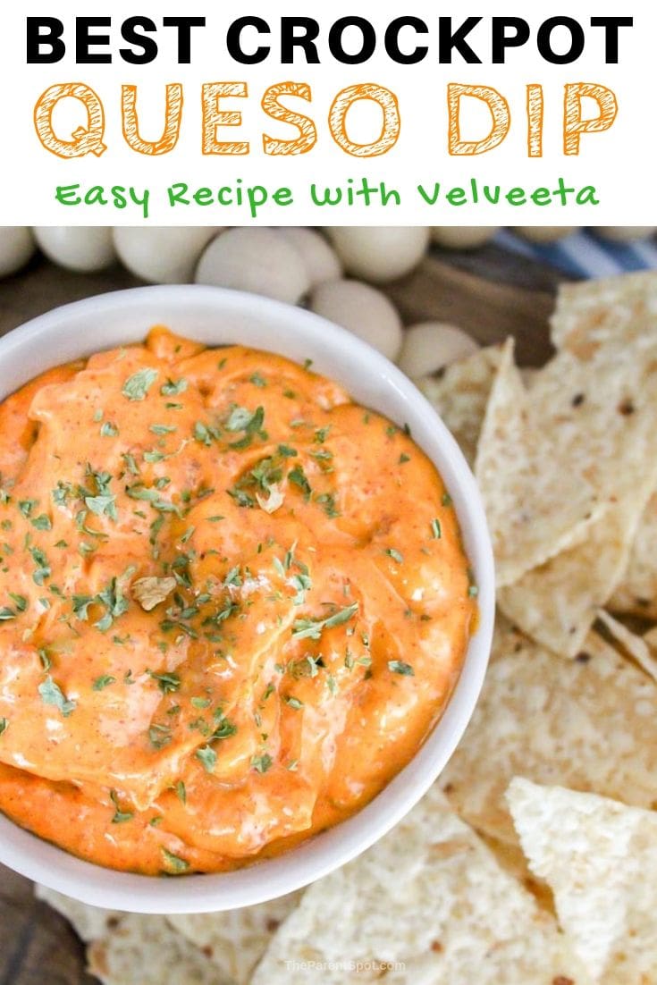 the best crockpot queso dip recipe with Velveeta and beef