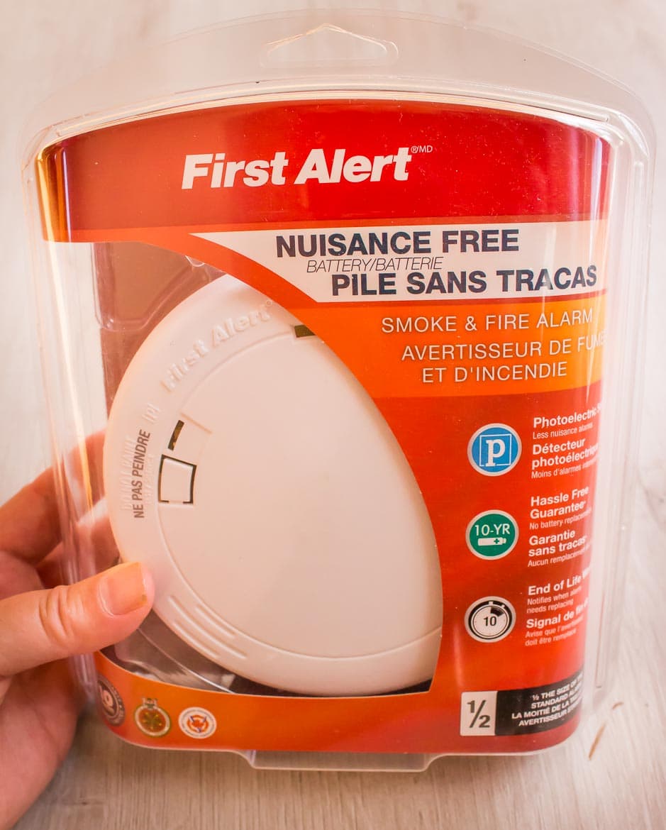 10 year smoke alarm from First Alert Canada