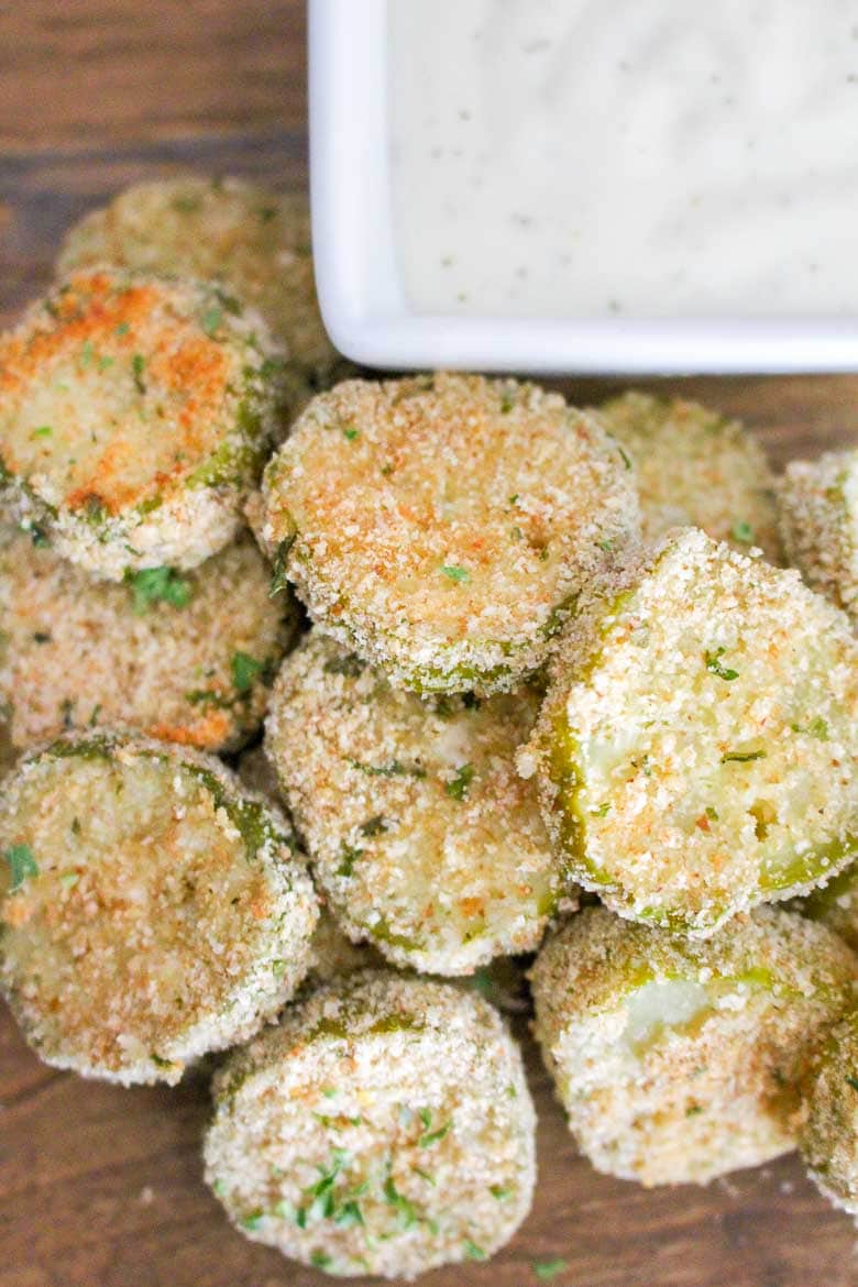 healthy and easy Air Fryer Fried Pickles