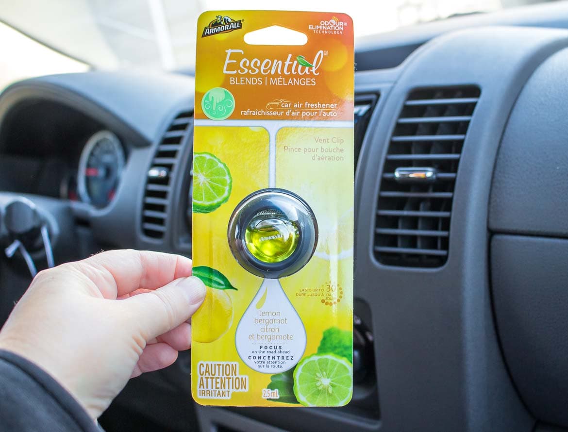 Armor All Essential Blends air fresheners in lemon bergamot