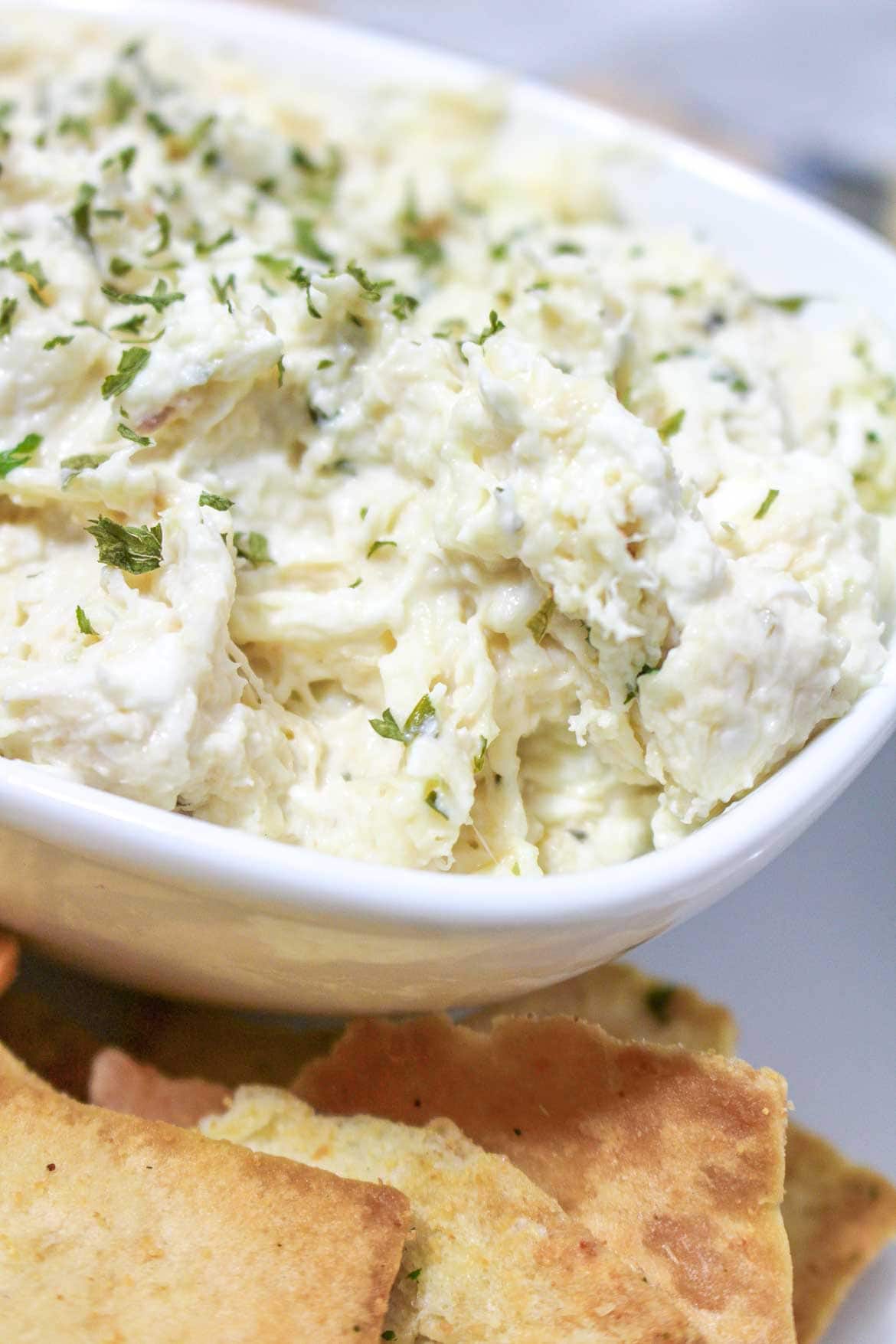 hot Imitation crab dip with cream cheese