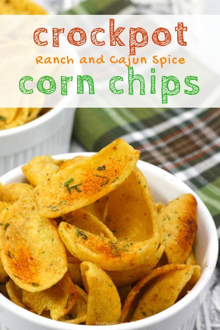 crockpot ranch and Cajun spice corn chips