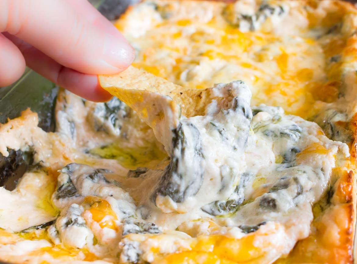 Hot Asiago Artichoke Dip with Spinach Recipe