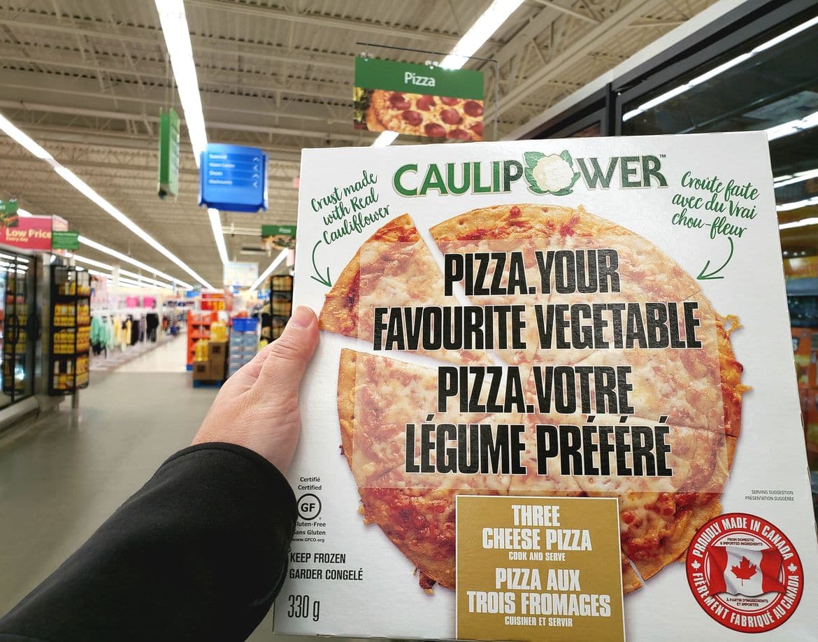 CAULIPOWER Three Cheese Pizza in store at Walmart 