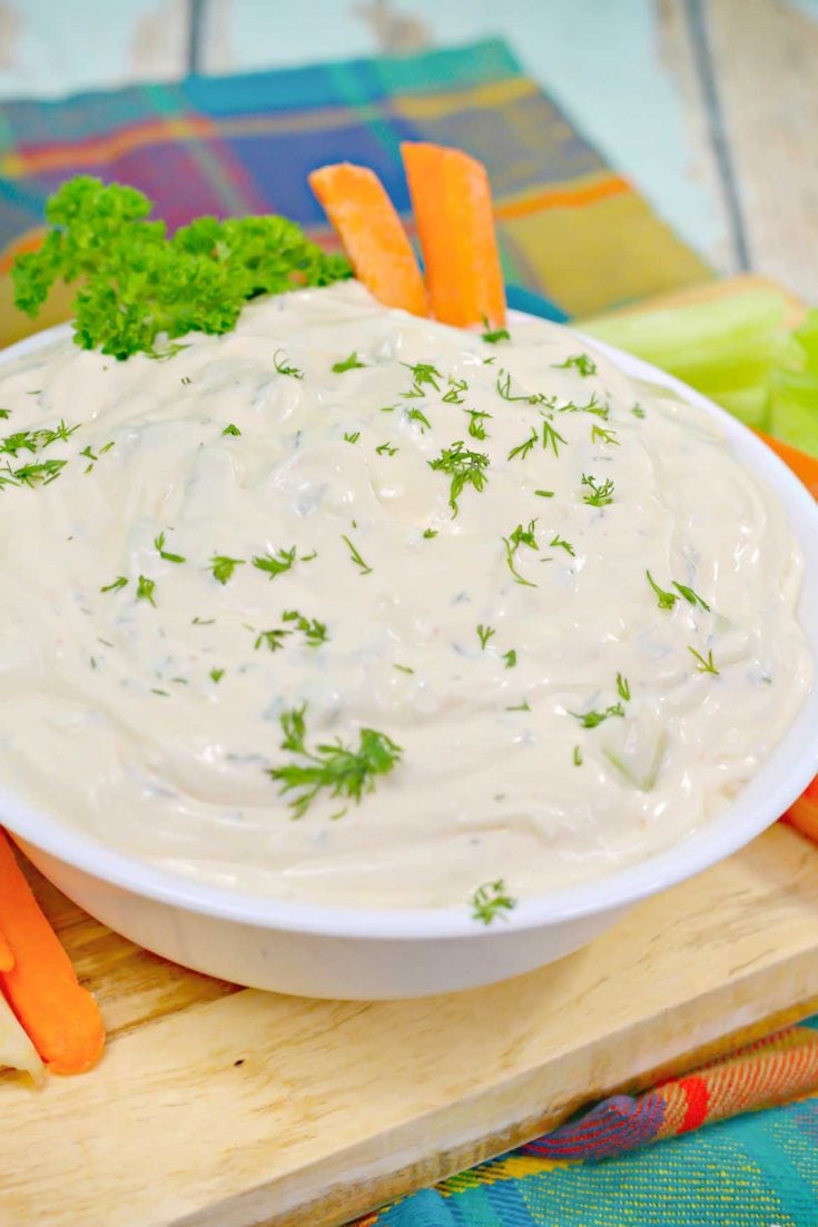 Cucumber Dill Dip Recipe With Fresh Cucumber and Lemon