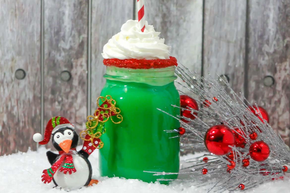 Grinch hot chocolate green hot chocolate drink