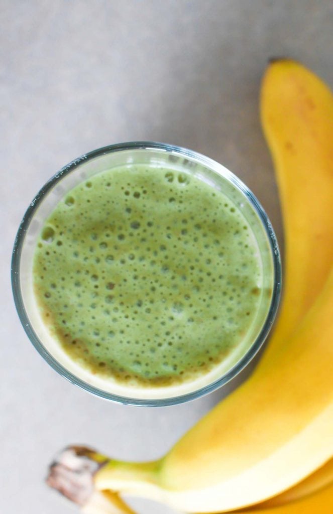 Matcha Almond Milk Smoothie with Banana (Vegan and Dairy Free)