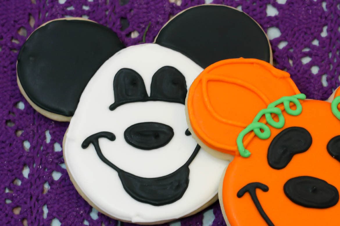 Mickey Mouse Halloween Sugar Cookies