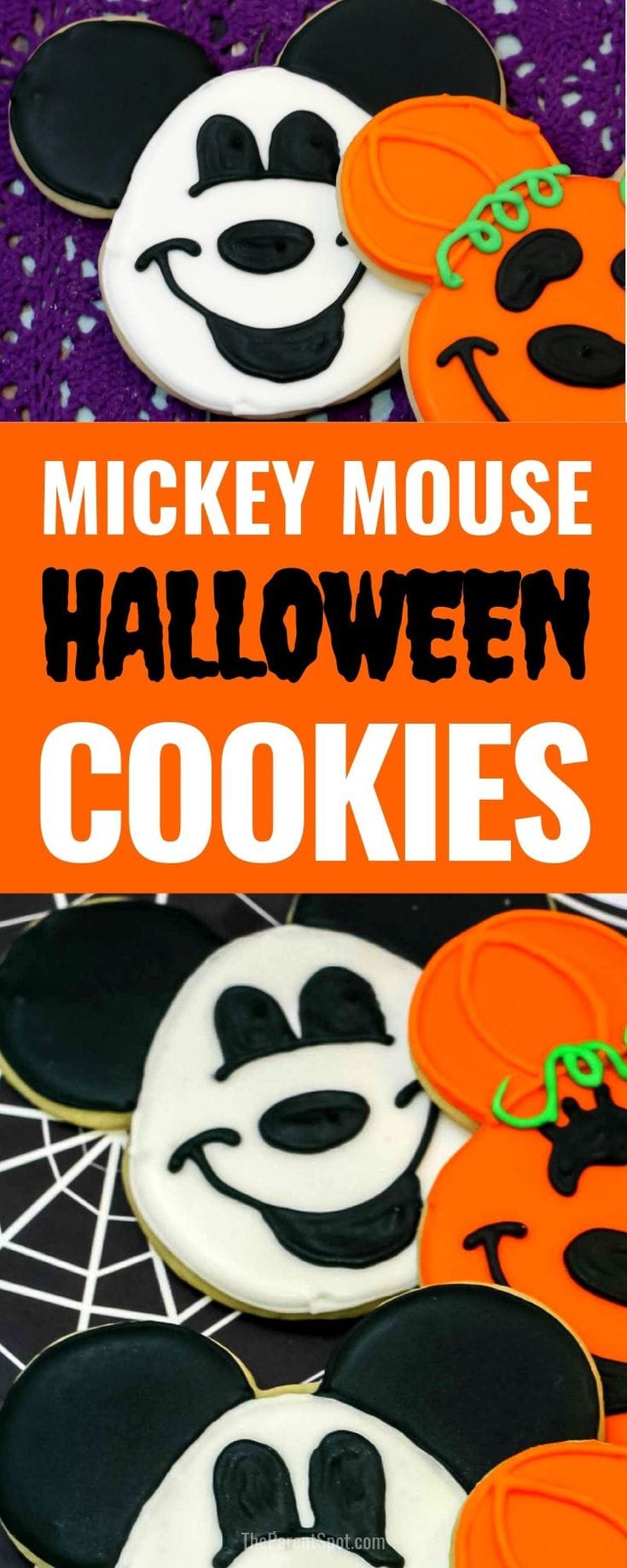 Mickey Mouse Halloween sugar cookies