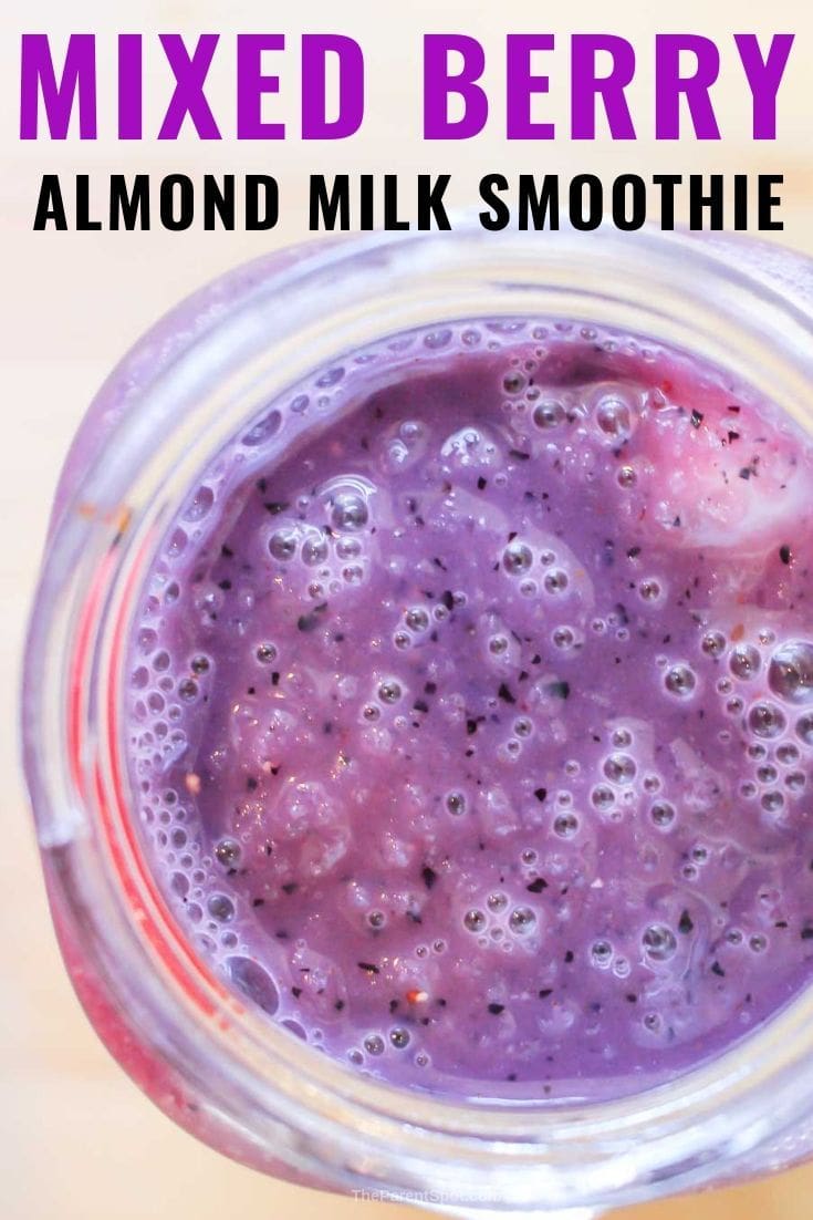 berry almond milk smoothie diary free, healthy, and a perfect breakfast drink