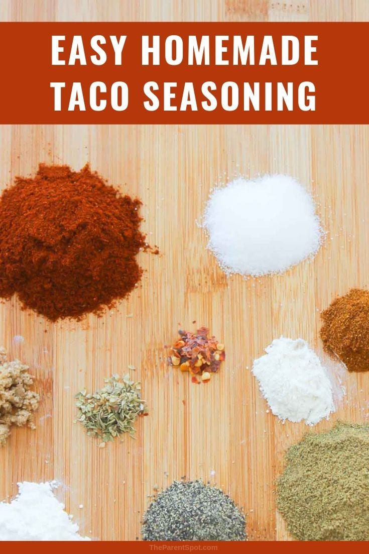 taco seasoning mix that is healthy and can be made mild no salt or organic 