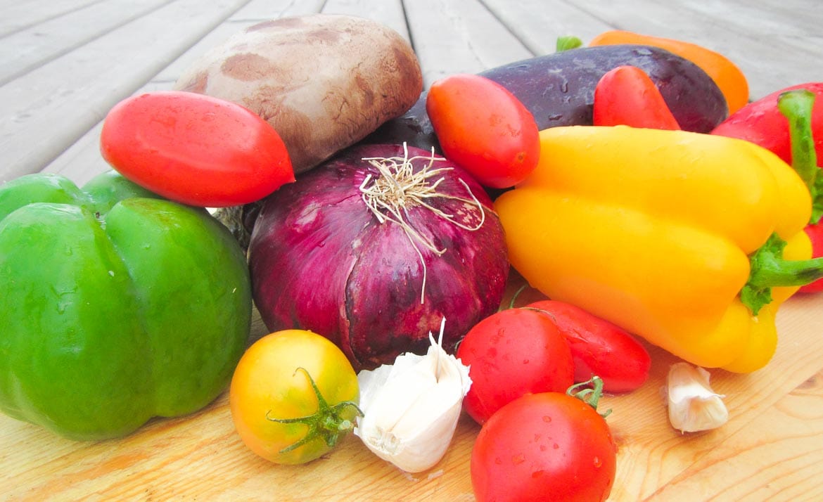 vegetables for grilling