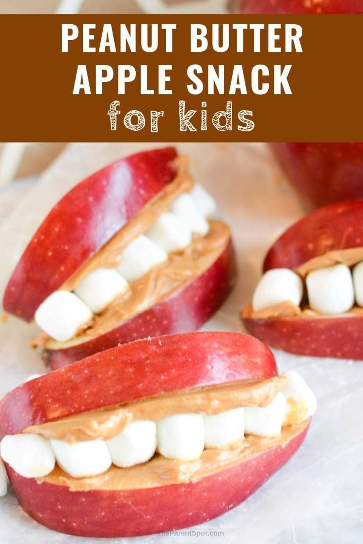 peanut butter apple snack for kids