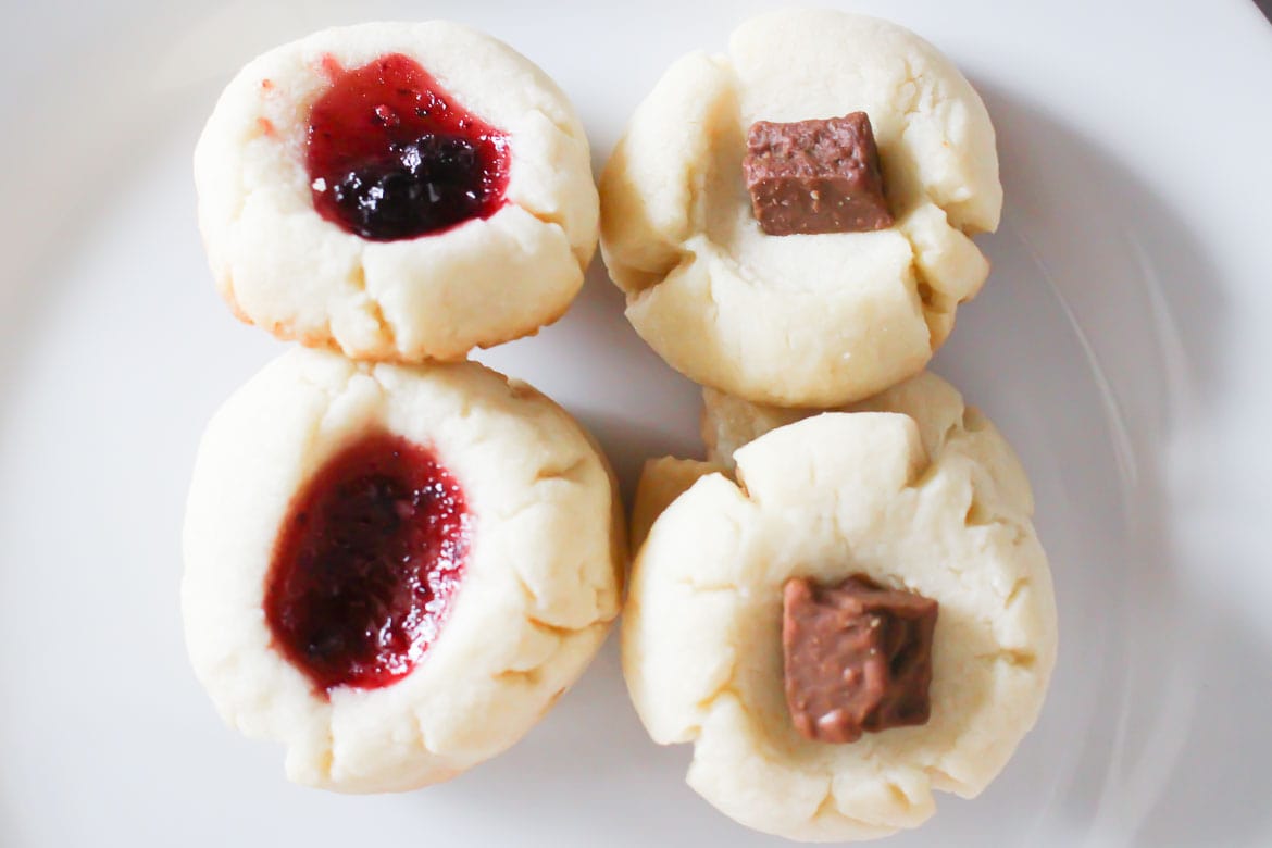 chocolate thumbprint cookies