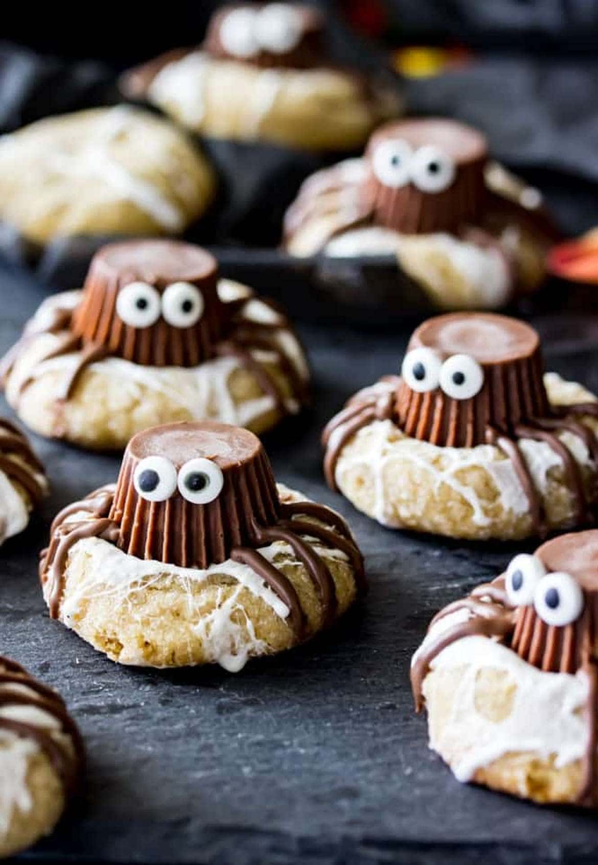 spooky Spider Halloween cookies
