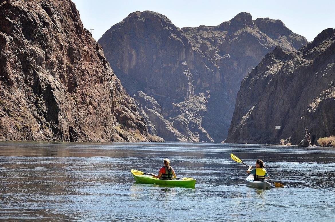 kayaking on Lake Mead