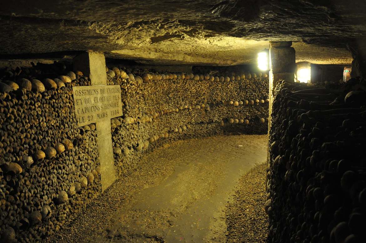 The Paris catacombs