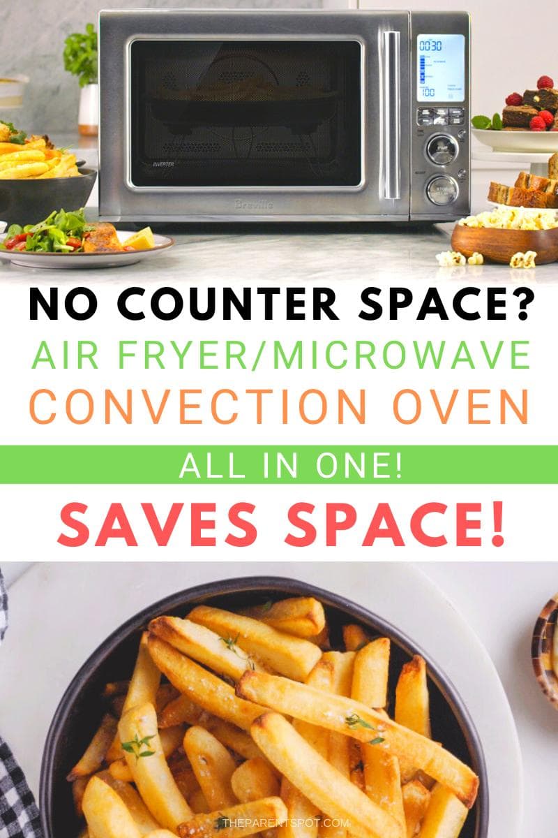 Short on counter space This air fryer, microwave, convection oven in one saves room on your kitchen counter