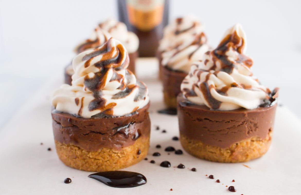 Amarula and Chocolate Mini Cheesecakes