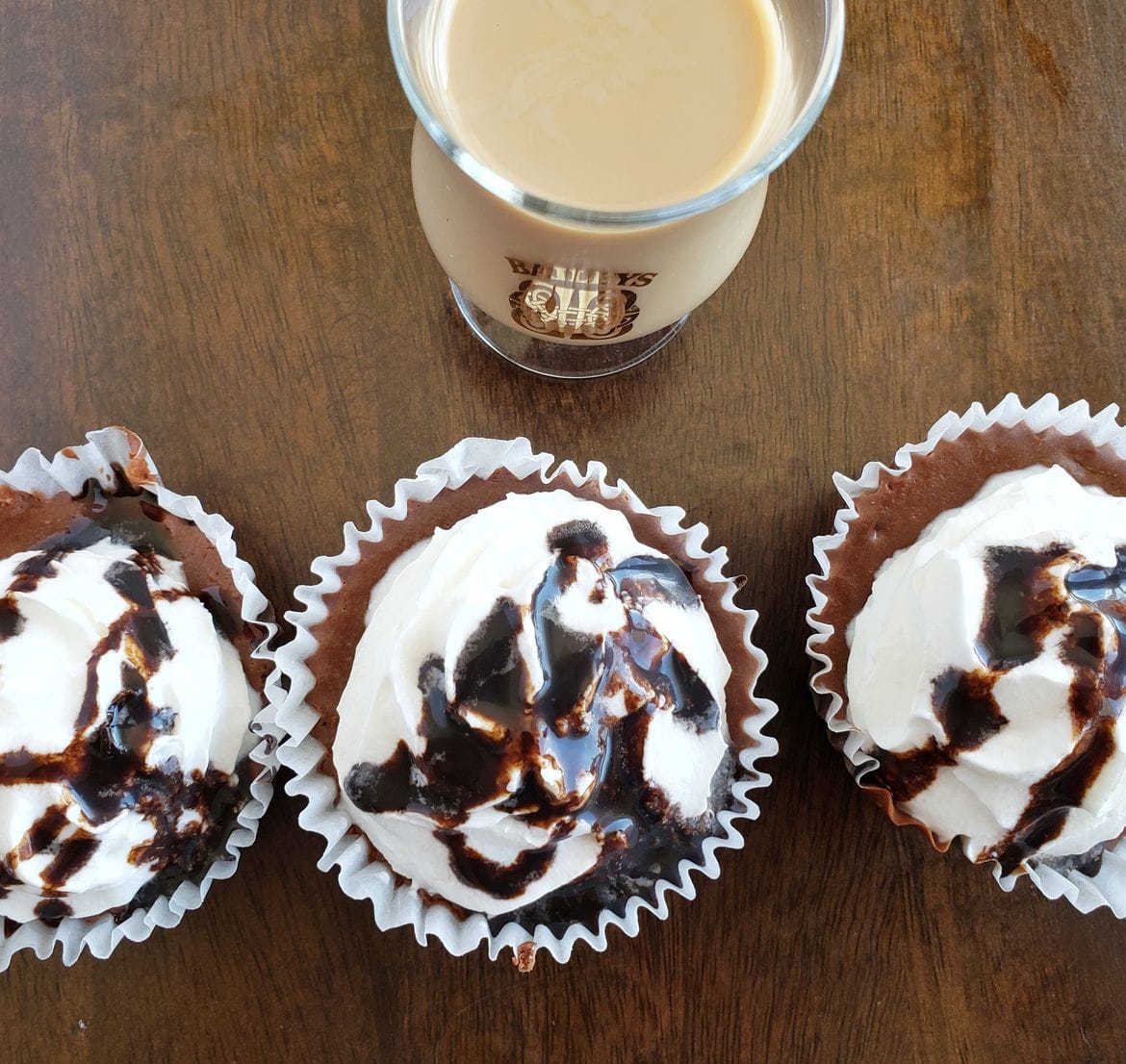 Baileys Chocolate Mini Cheesecakes 