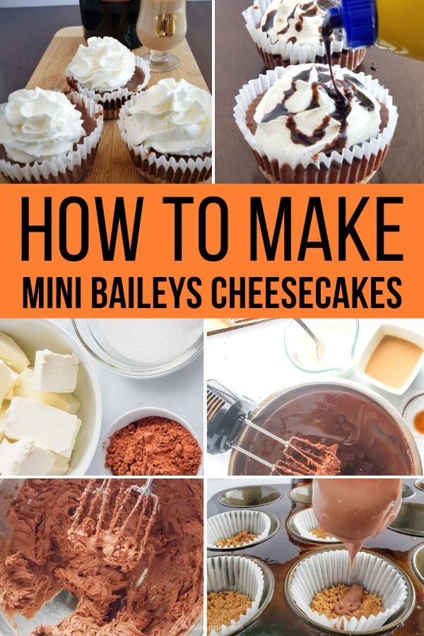 how to make mini Baileys liqueur cheesecake bites 