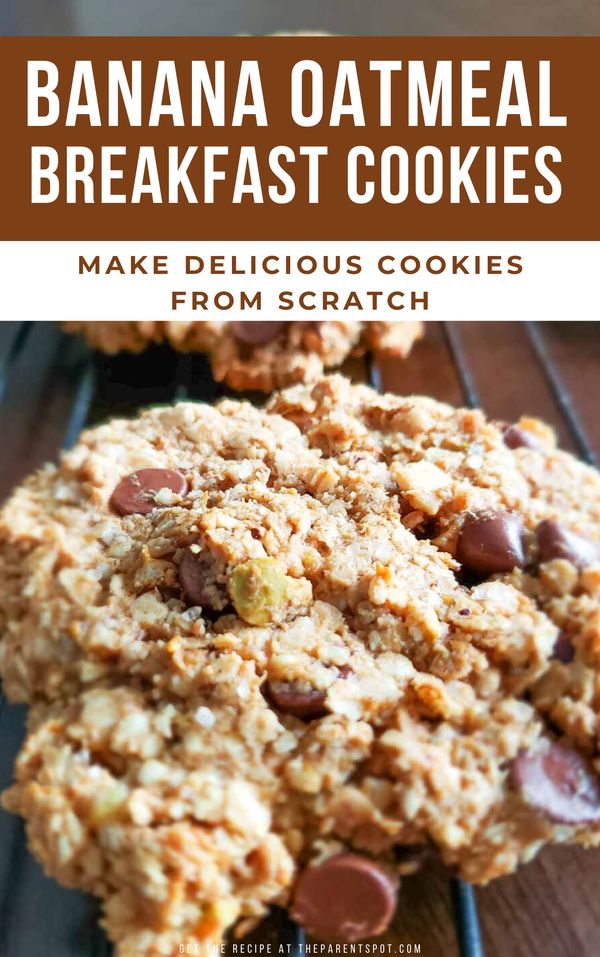 Banana oatmeal breakfast cookie recipe