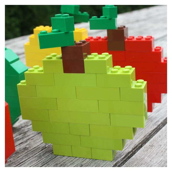 Lego apple craft