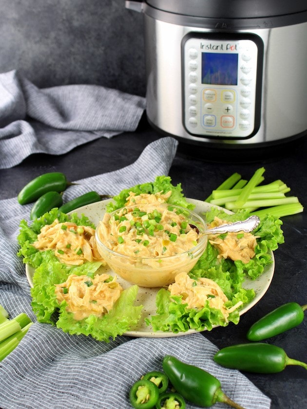 Instant Pot Jalapeno Popper Chicken from Taste and See