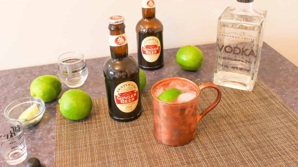 Moscow Mule with bitters