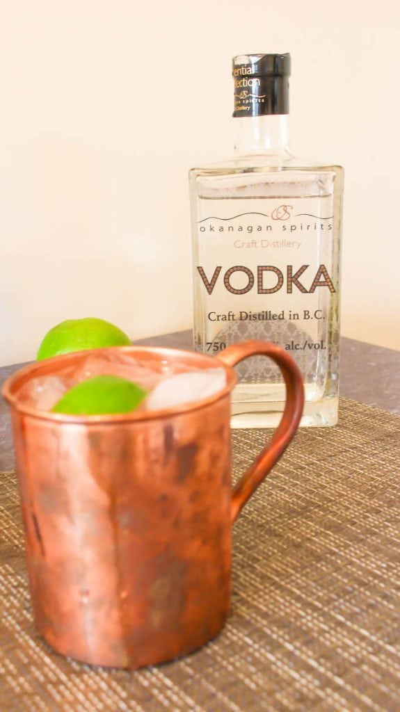 Moscow Mule made with vodka