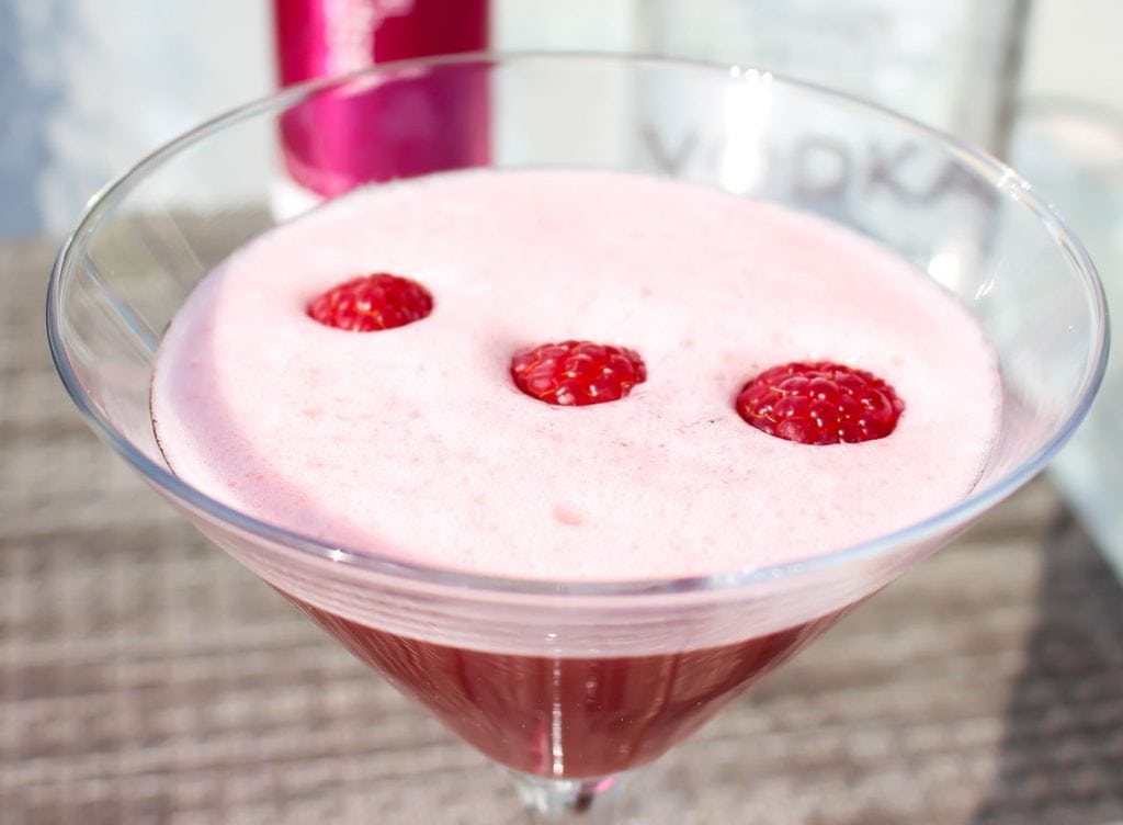 raspberry vodka martini