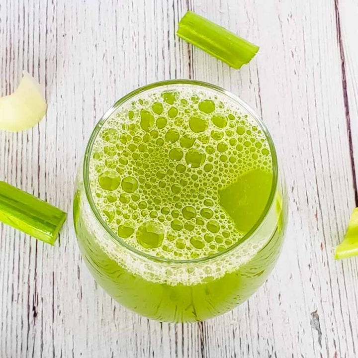 celery juice made in a blender