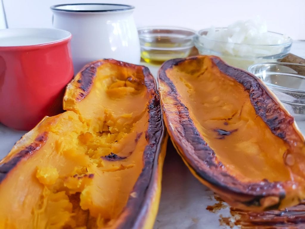 roasted delicata squash for soup