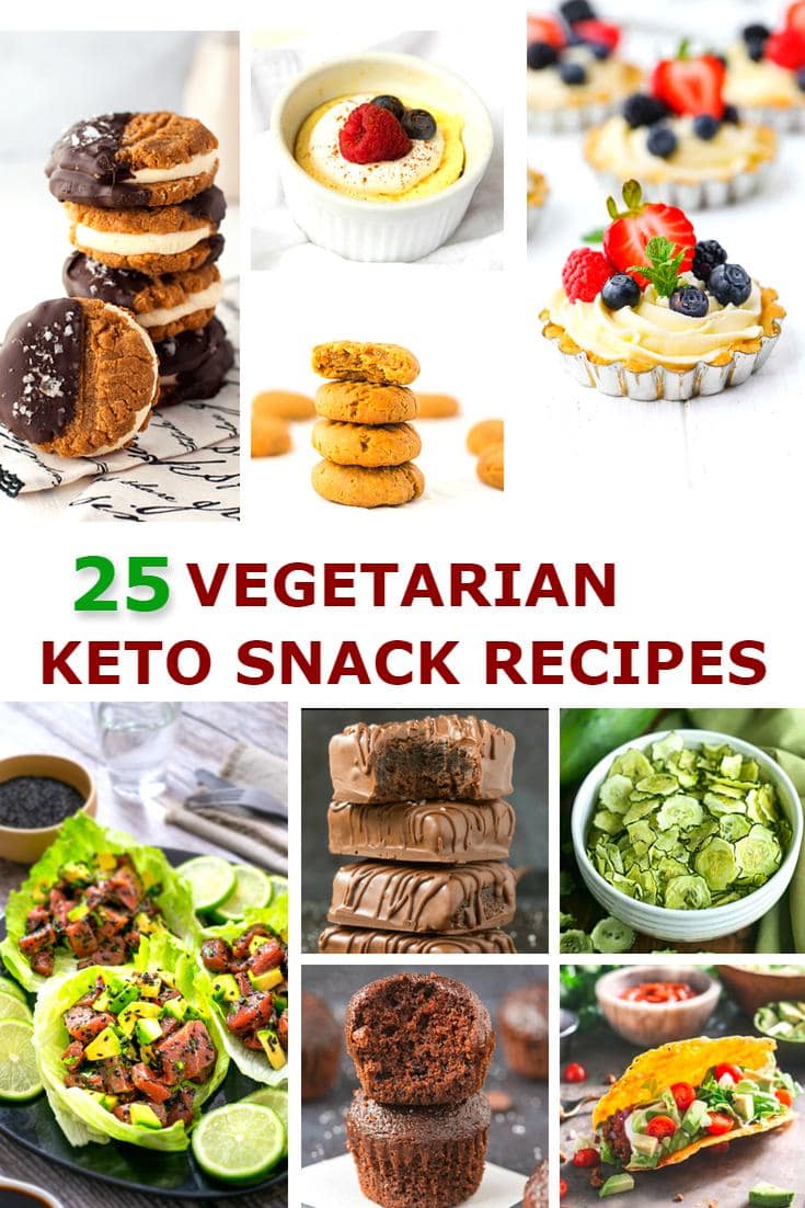 25 Sweet and Salty Vegetarian Keto Snack Recipes