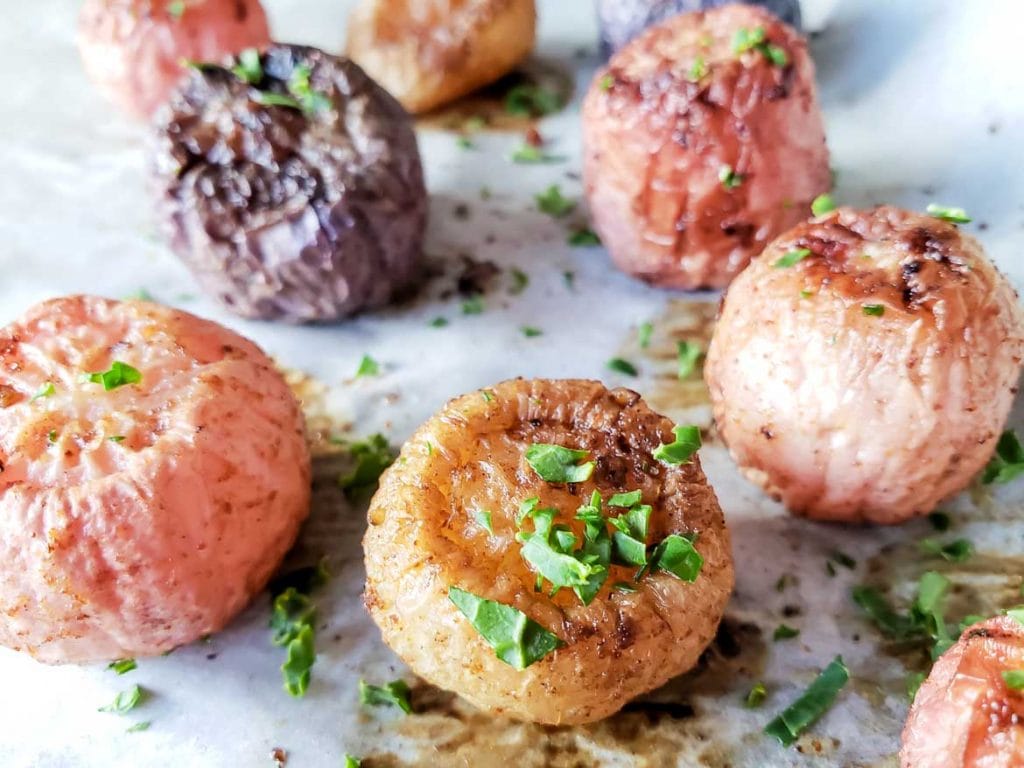 oven roasted radishes