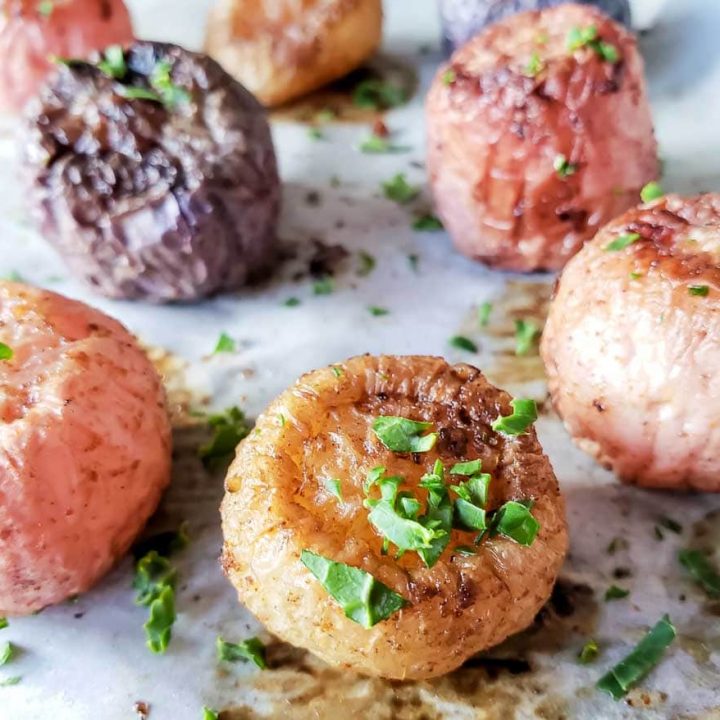 oven roasted radishes