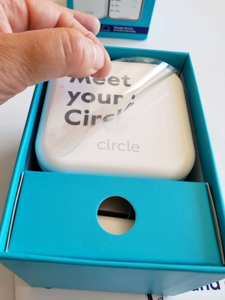 Circle Home Plus in box meet your Circle