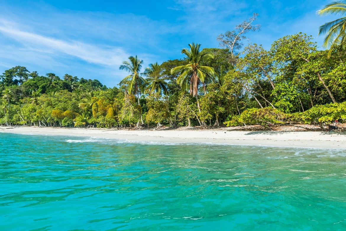 Playa Espadilla beach in Manuel Antonio Park Costa Rica