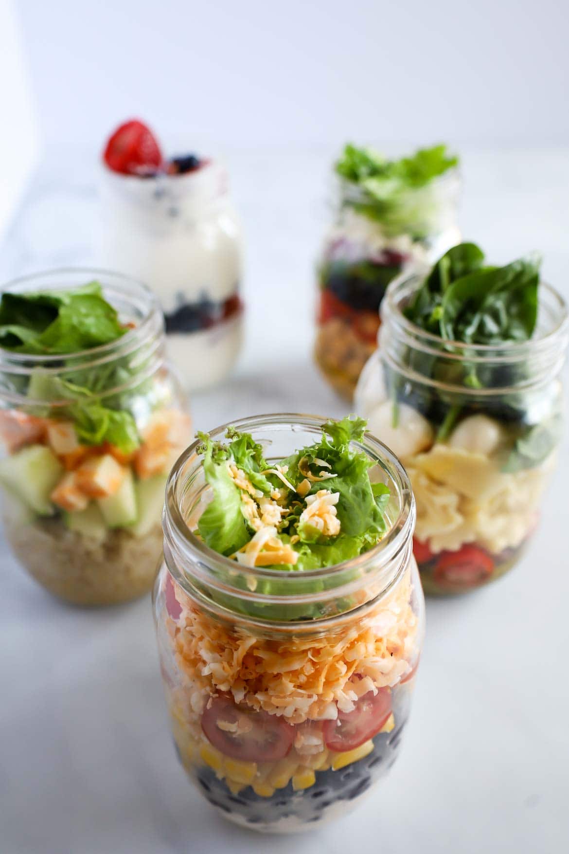 mason jar salad meal prep