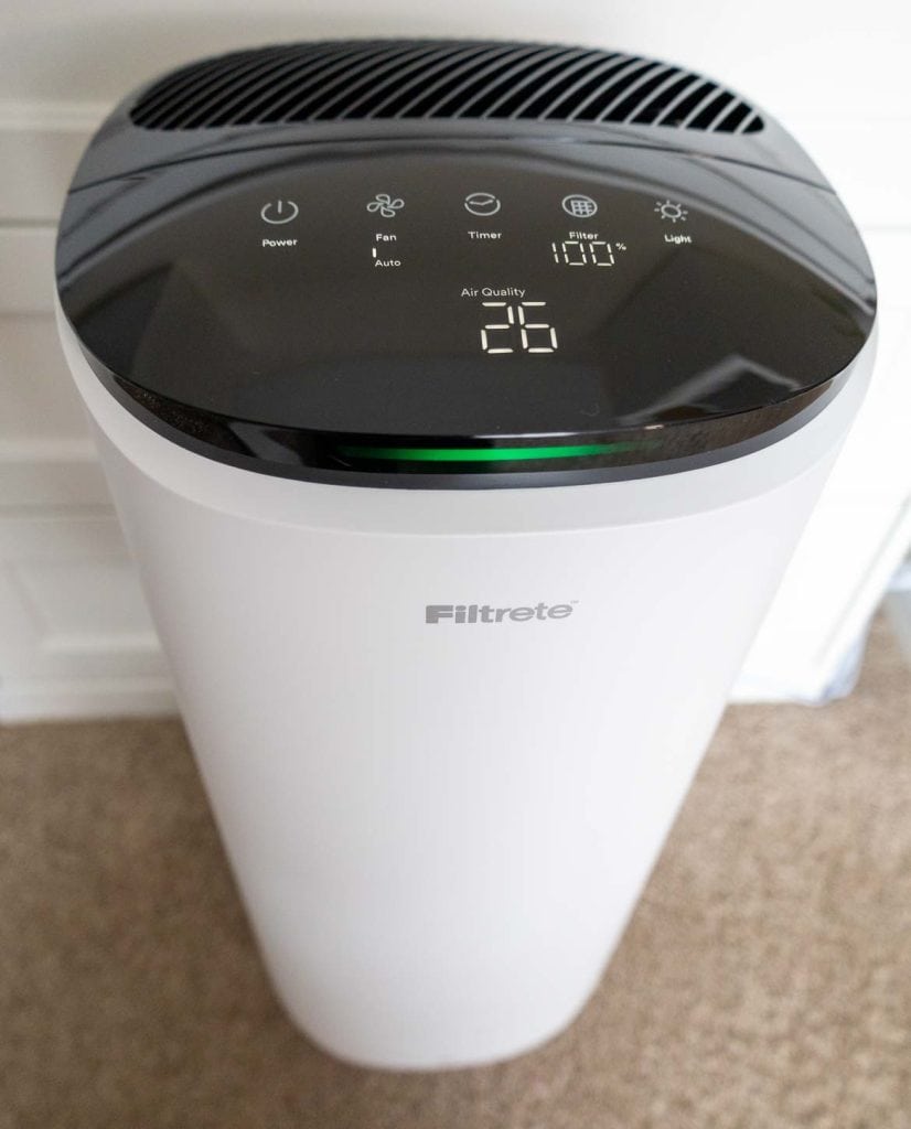 Filtrete Smart Air Purifier review showing good air quality