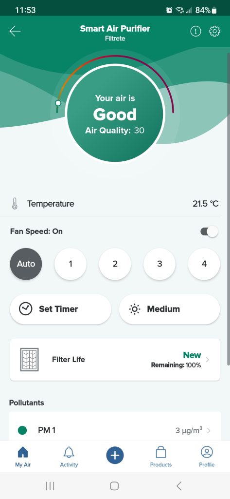 Filtrete smart app air purifier review app
