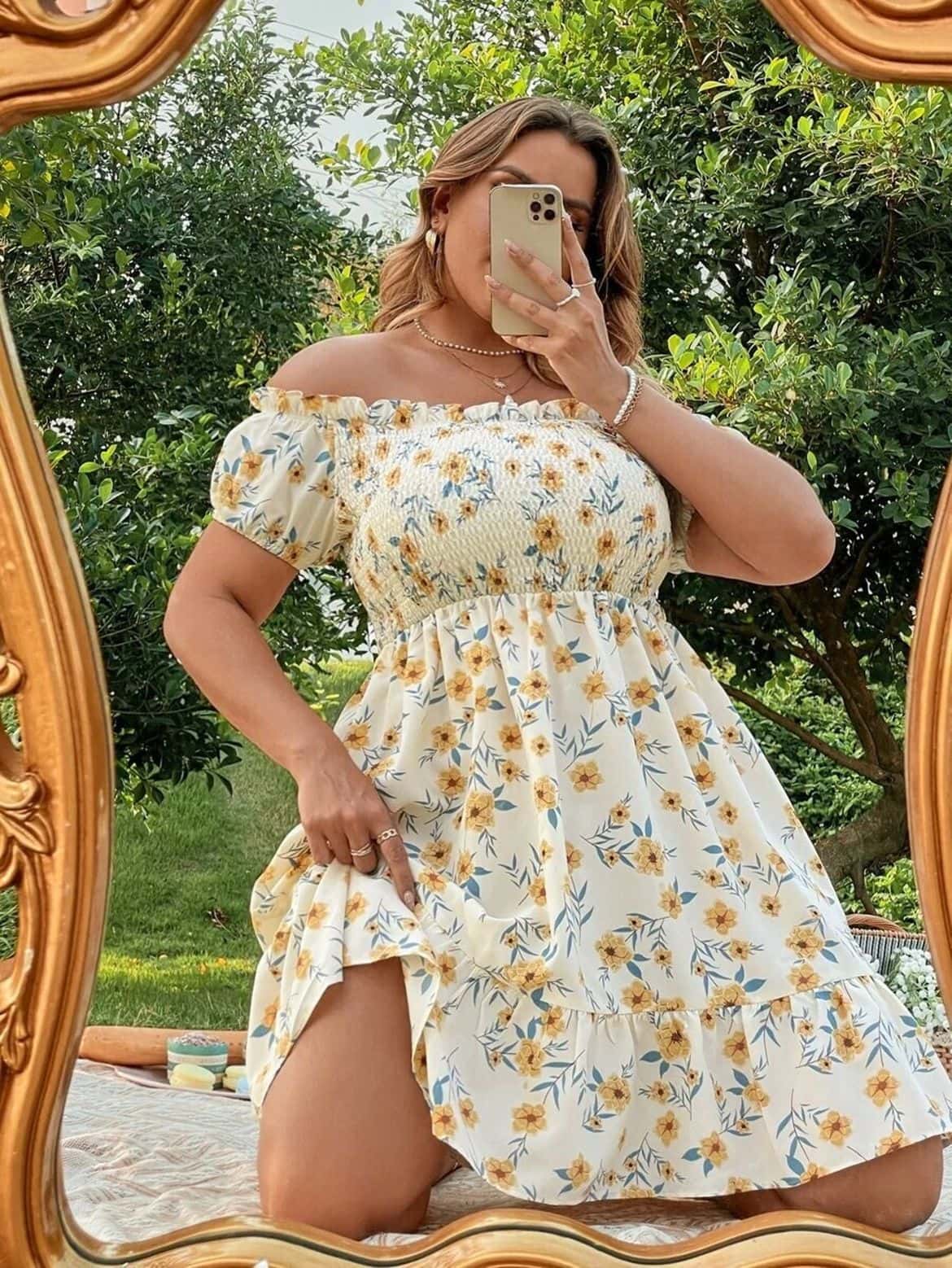 Big boobs in sundress