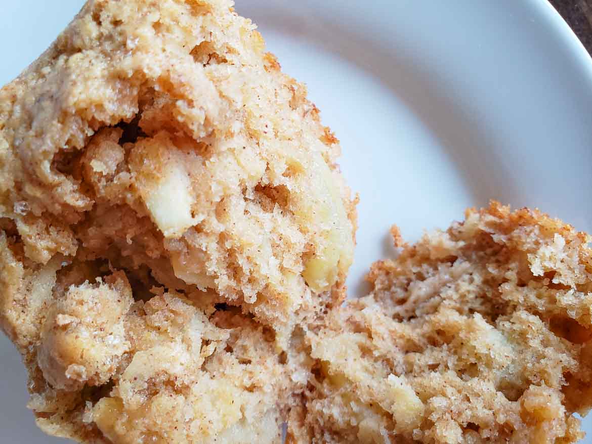 Sour Cream Apple Muffins fluffy and soft